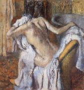 Germain Hilaire Edgard Degas After the Bath,Woman Drying Herself Spain oil painting artist